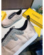 Fendi FFreedom Silk Crystal F Slip-on Sneakers Pink 2019