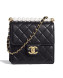 Chanel Lambskin Pearls Flap Bag AS0584 Black 2019