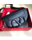 Valentino Supervee Supple Calfskin Maxi-Logo Crossbody Bag 1011L Black 2020
