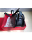 Valentino Supervee Supple Calfskin Maxi-Logo Crossbody Bag 1011L Black 2020