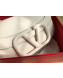Valentino Supervee Supple Calfskin Maxi-Logo Crossbody Bag 1011L White 2020