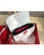 Valentino Supervee Supple Calfskin Maxi-Logo Crossbody Bag 1011L White 2020