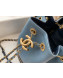 Chanel Lambskin Drawstring Bucket Bag AS0373 Blue/Dark Blue 2019
