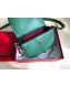 Valentino Supervee Supple Calfskin Maxi-Logo Crossbody Bag 1011S Green 2020
