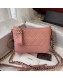 Chanel Gabrielle Small Hobo Bag in Aged Calfskin A91810 Light Pink 2019