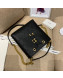 Chanel Drawstring Bucket Top Handle Bag in Grained Calfskin AS0310 Black 2019