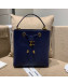 Chanel Drawstring Bucket Top Handle Bag in Grained Calfskin AS0310 Royal Blue 2019