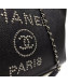 Chanel Deauville Grained Calfskin Large Shopping Bag A57067 Black/Silver 2019