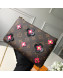 Louis Vuitton Blooming Flowers Pochette Double Zip Chain Wallet in Monogram Canvas M63905 Black 2019
