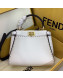 Fendi Peekaboo Iconic Mini Bag White 2019