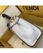 Fendi Peekaboo Iconic Mini Bag White 2019