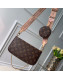 Louis Vuitton Multi-Pochette Accessoires Triple Damier Monogram Canvas Shoulder Bag M44813 04