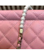 Chanel Pearl Flap Bag AS0582 Pink 2019