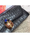 Chanel Metallic Crocodile Embossed Calfskin Beetle Evening Clutch AS0857 Black 2019