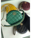 Chanel Quilted Lambskin Chain CC Round Clutch with Chain AP0725 Green 2019