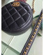 Chanel Quilted Lambskin Chain CC Round Clutch with Chain AP0725 Black 2019