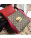 Gucci Padlock GG Supreme Backpack 498194 Red