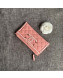 Chanel Calfskin Stripes Trim Wallet A80069 Pink