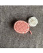 Chanel Calfskin Stripes Trim Classic Zipped Coin Purse Pink