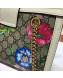 Gucci Padlock GG Flora Small Shoulder Bag 498156 White 2019