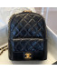 Chanel Waxed Vintage Quilted Leather Backpack AS0601 Black 2019