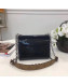 Louis Vuitton Twist PM Shoulder Bag in Patent Leather and Monogram Print Dark Blue 2019