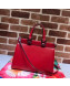 Gucci Zumi Grainy Leather Small Top Handle Bag ‎569712 Red 2019