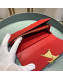 Louis Vuitton Capucines Bloom Lambskin Long Flap Wallet M68590 Bright Red 2019
