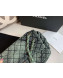 Chanel Quilted Denim Large Flap Bag Green 2020
