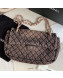Chanel Quilted Denim Large Flap Bag Nude 2020