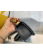 Chanel Chevron Grained Calfskin Small Boy Flap Bag A67085 Gray/Bright Gold 2019