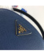 Prada Odette Saffiano Leather Bag 1BH123 Blue 2019