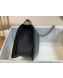 Chanel Chevron Grained Calfskin Medium Boy Flap Bag A67086 Black/Vintage Silver 2019