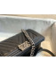 Chanel Chevron Lambskin Medium Boy Flap Bag A67086 Black/Vintage Silver 2019