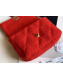 Chanel 19 Tweed Large Flap Bag AS1161 Red 2019