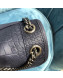 Saint Laurent Medium Niki Chain Bag in Matte Crocodile Leather 533037 Blue 2019