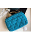 Chanel 19 Tweed Large Flap Bag AS1161 Blue 2019