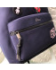 Dior Cartoon Applique Backpack Navy Blue 2019