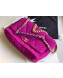 Chanel 19 Tweed Maxi Flap Bag AS1162 Purple 2019