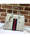 Gucci Ophidia Leather Small Tote Bag 547551 White 2019
