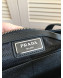 Prada Print Nylon Tote Bag 2VG024 Black/Blue 2019