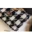 Chanel 19 Houndstooth Tweed Wallet on Chain WOC and Coin Purse AP0985 Black/White 2019