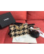 Chanel 19 Houndstooth Tweed Wallet on Chain WOC and Coin Purse AP0985 Beige/Black 2019