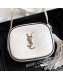 Saint Laurent Blogger Calfskin Mini Camera Shoulder Bag 425317 White 2019