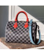 Louis Vuitton Speedy Bandouliere 25 Damier Canvas Top Handle Bag N40236 Black/White 2019