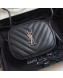 Saint Laurent Blogger Mini Camera Shoulder Bag in Monogram Leather 425317 Black/Silver 2019