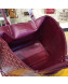 Goyard Reversible Calfskin Medium/Large Shopping Tote Burgundy