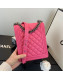 Chanel Grained Calfskin Boy Flap Bag AS0130 Pink/Silver 2019