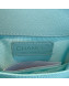 Chanel Grained Calfskin Boy Flap Bag AS0130 Light Blue/Silver 2019