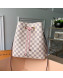 Louis Vuitton Noe Bucket Bag in Damier Azur Canvas N40152 Pink 2019